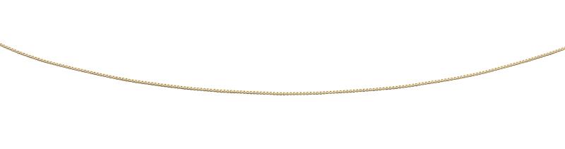 9ct Yellow Gold Box Chain With Extender