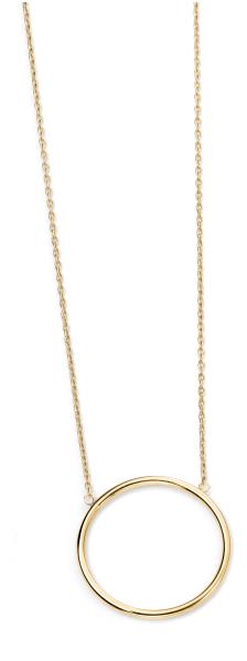 9ct Yellow Gold Open Circle Necklace