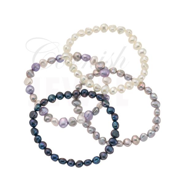 Cultured Pearl Bracelet Freshwater Pearls - Choose Colour