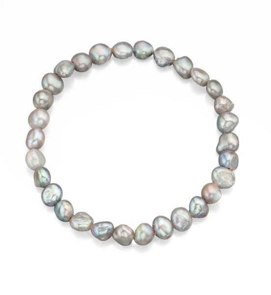 Grey Freshwater Pearl Cultured Bracelet