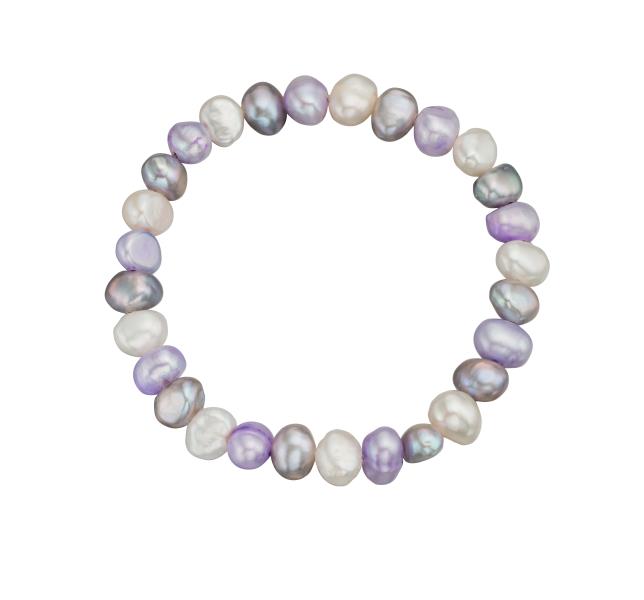 Multi Coloured Freshwater Pearl Cultured Bracelet