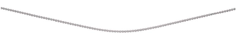Trace Chain With Extender With Rhodium Plate