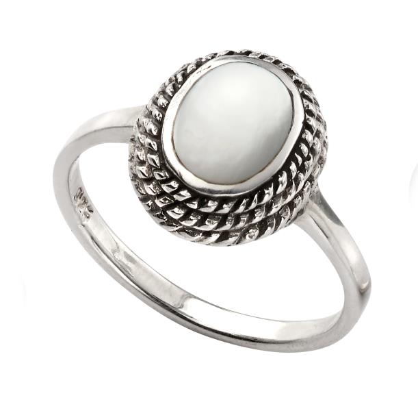Rope Mother Of Pearl Ring