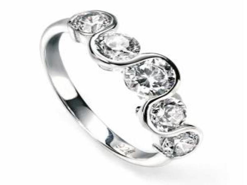 Silver Eternity Ring Size K