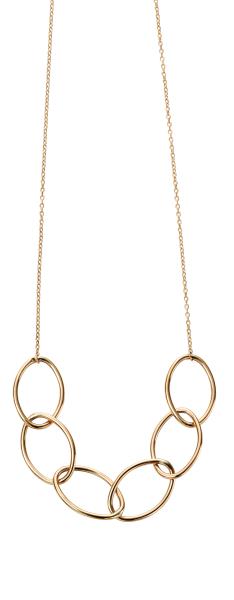 Yellow Gold Big Link Necklace
