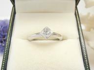 Platinum Princess Diamond Ring Bezel Set