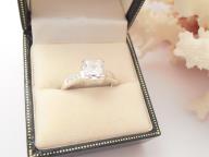 Silver Cubic Zirconia Solitaire Ring N