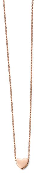 9ct Rose Gold Heart Charm Necklace