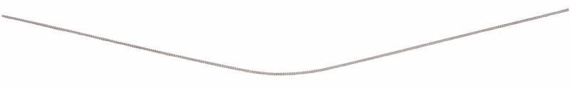 Rhodium Plated Curb Chain With Extender 41+5Cm