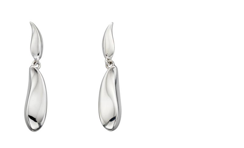 Highly Polished Dew Drop Earrings