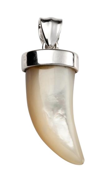 Mother Of Pearl Tooth Pendant