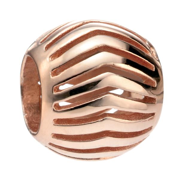 Rose Gold Plated Open Chevron Bead