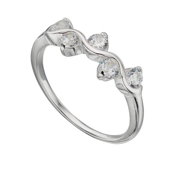 Clear CZ Wiggle Ring