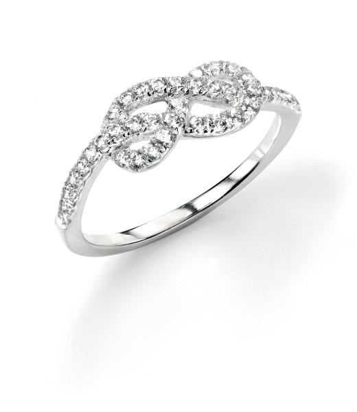 Clear CZ Infinity Ring