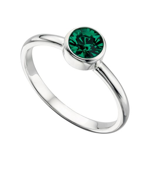 Swarovski Round Ring - Emerald