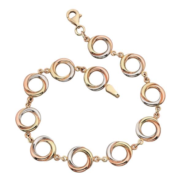 Triple Gold Russian Ring Style Bracelet