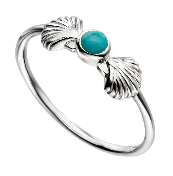 Turquoise And Shell Ring