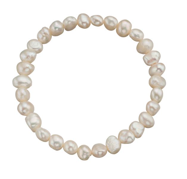 White Freshwater Pearl Cultured Bracelet