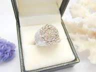 9ct Gold Diamond Cluster Ring 9ct 375 Size K