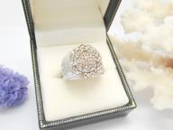 9ct Gold Diamond Cluster Ring 9ct 375 Size K