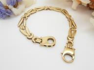9ct Gold Fancy Wide Link Bracelet 375 Ladies