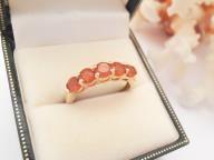 9ct Gold Fire Opal Eternity Ring Size O