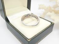 9ct White Gold Sapphire & Diamond Wedding Ring