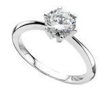 Clear CZ Round Ring