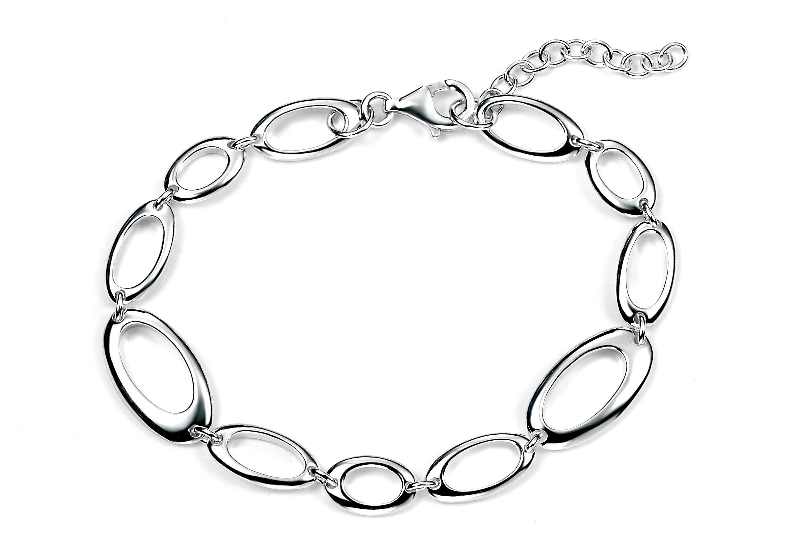 Sterling Silver Oval Link Bracelet 925 | Cornish Jewel